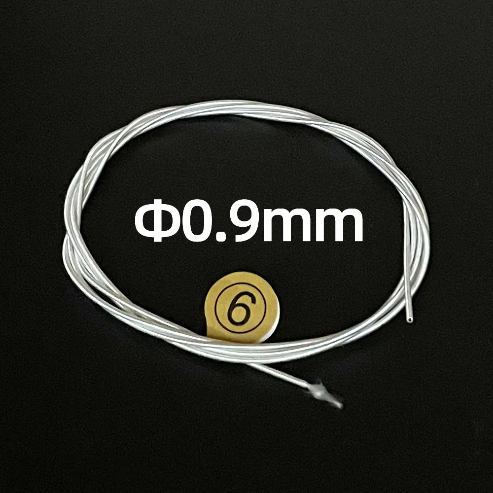 6pcs Classical Guitar Strings Set Plating Super Light Classic Guitar Clear Nylon Silver Strings Silver Plated Copper