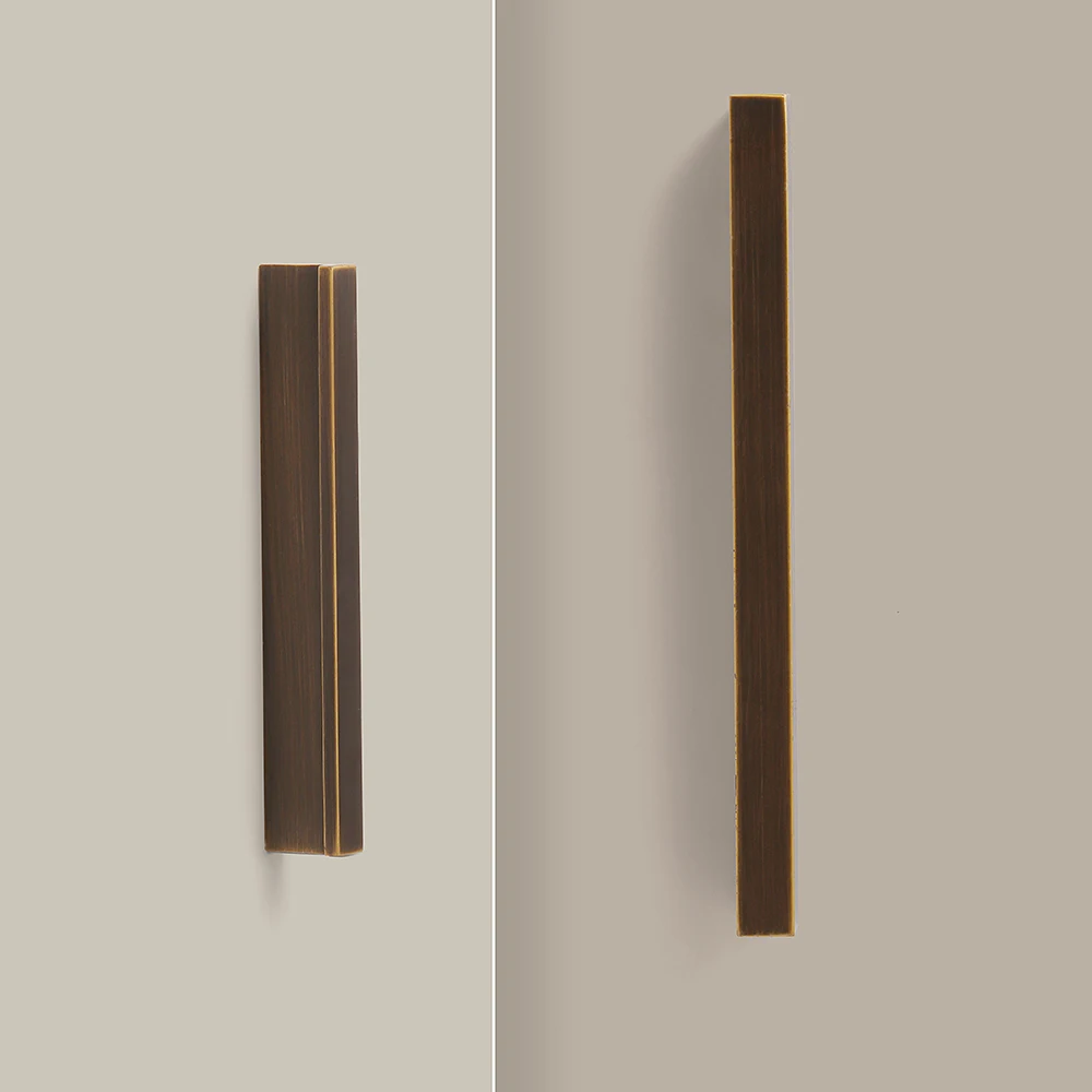 SAILANKA Brass Furniture Long Handles Modern Nordic Wardrobe Dresser Cupboard Square Cabinet Drawer Guarda Roupa Pulls Knobs
