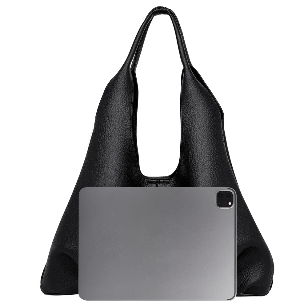 Shoulder Bag Solid Color Designer Handbag with Coin Purse Soft Shoulder Purse Large Capacity Top Handle Bag for Women