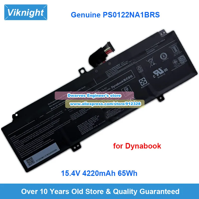 

Оригинальный аккумулятор PS0122NA1BRS 15,4 В, 4220 мАч, 65 Втч для ноутбука Dynabook X40L-K P50122NA1BRS