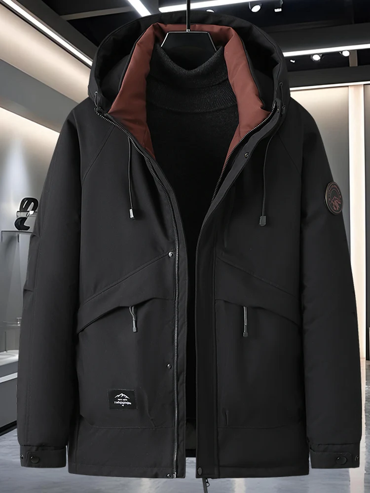Extra Large Size Winter Thiened down Cotton Jaet Men's plus Size Anti-Cold Loose Cotton Padded Coat for Fat People