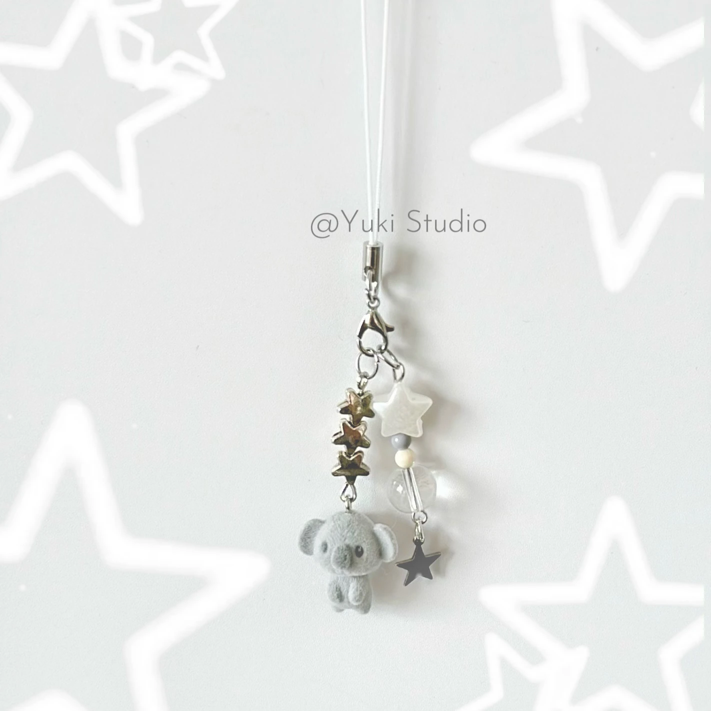 1pcs Resin Flocking Gray Cute Koala Pendant Pendant Charms Jewelry Making Mobile Phone Clothes And Hats Decorative Ornaments