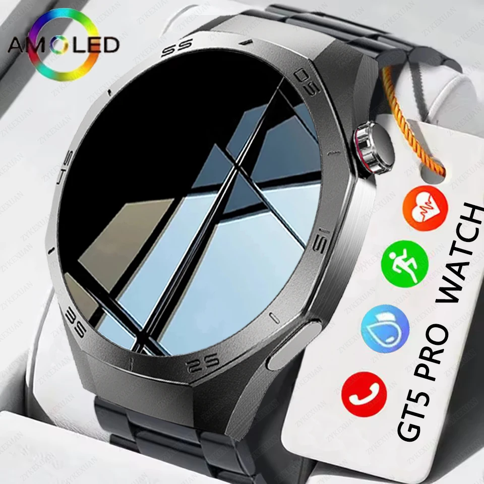 

Новые водонепроницаемые умные часы GT5 для мужчин AMOLED HD экран монитор сердечного ритма Bluetooth вызов фитнес женские умные часы для Android IOS