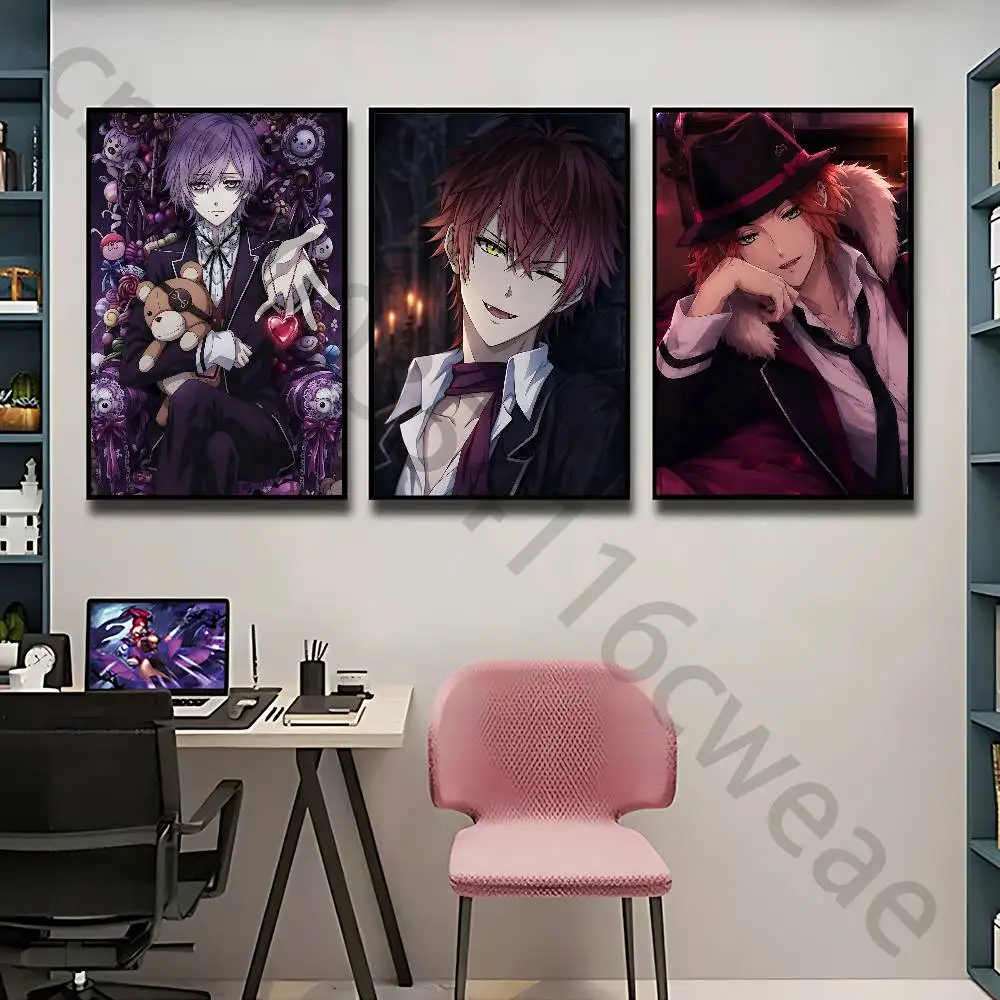 D-DIABOLIK L-LOVERS Wall Art Poster Print Wall Decor for Living Room Bedroom Home Decoration