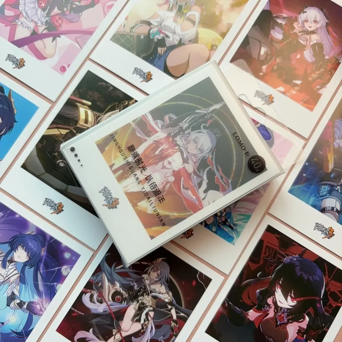 Anime Honkai Impact 3 Elysia Susana Cosplay Exquisite Laser Small Card Instant Camera Personage Postcard Birthday Gift Ornament