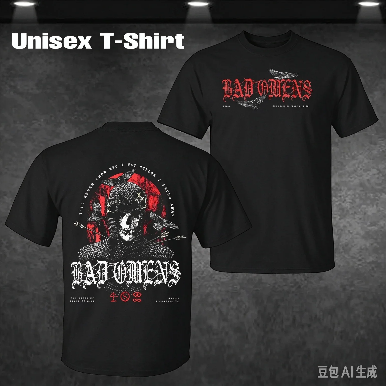 Bad Omens Europe Tour 2026 T-shirt Unisex Double Sided Print Metal Band Fan Short Sleeve Concert Tee Ins Y2k