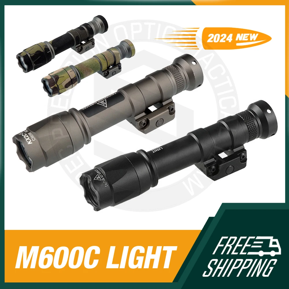 

Flashlight WeaponLight SF M600C Tactical Torch Scout Light Airsoft Powerful with Dual Function Switch