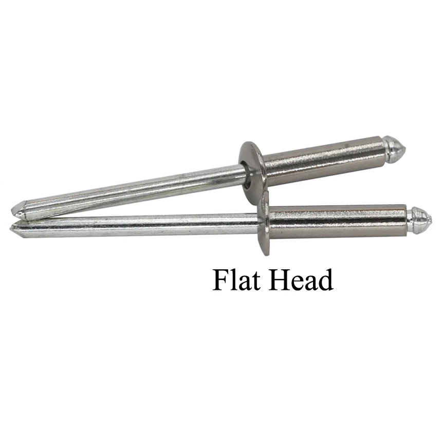 

M4 M5 M4*20 M4x20 M5*10 5x10 304 Stainless Steel 304ss DIN7337 Self-Plugging Pull Nail POP Decorate Round Flat Head Blind Rivet