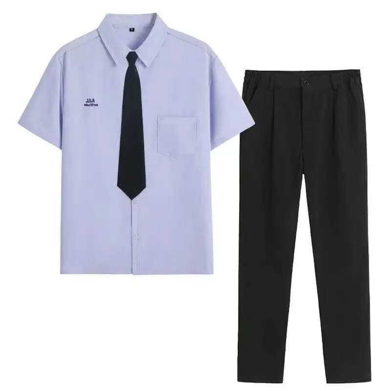 Thai Campus Style Shirt Set College JK Uniform Junior High School Dress Suit School Uniform Graduation Set Performance Costume