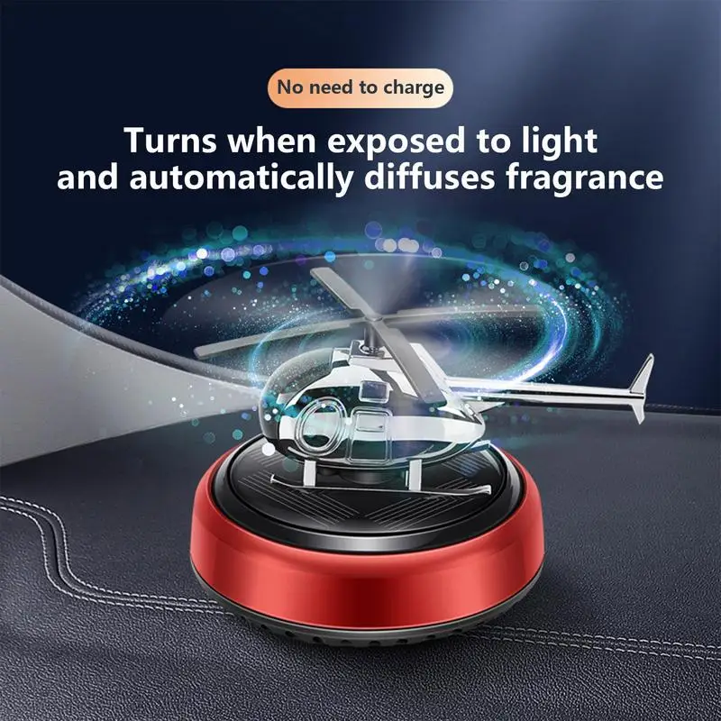 Solar Car Air Freshener Cute Spaceship Ornament Air Freshener Small Aromatherapy Diffuser Car Air Purifier With Long-Lasting