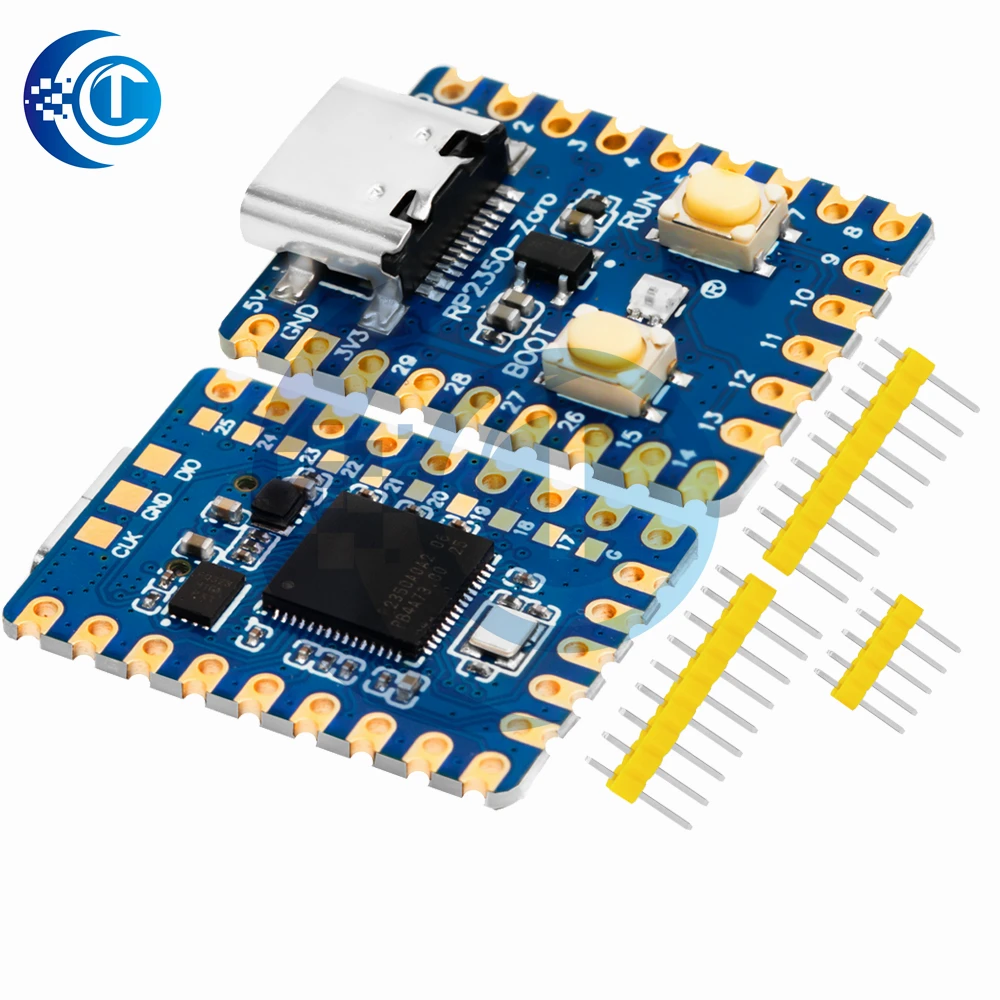 1/2 szt./3 szt. RP2350-Zero Mini – płytka programistyczna RP2350 oparta na Raspberry Pi RP2350A, dwurdzeniowa, z wbudowaną pamięcią 520 KB i 4 MB pamięci flash, z portem Type-C. — zdjęcie produktu 3