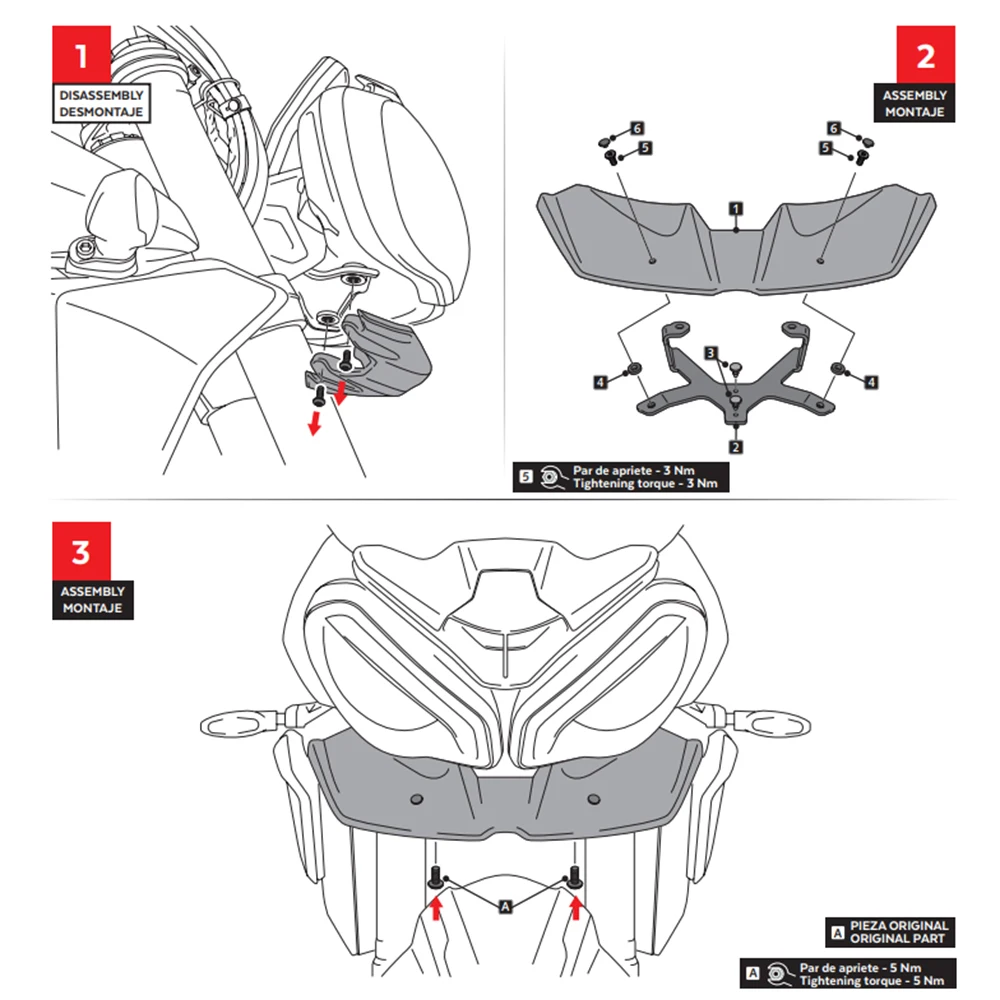 سبويلر أمامي للدراجة النارية للشارع الثلاثي 765R 765RS 765 R RS 2023-2025 سبويلر هوائي عاري القوة السفلية منحرف الجناح #3