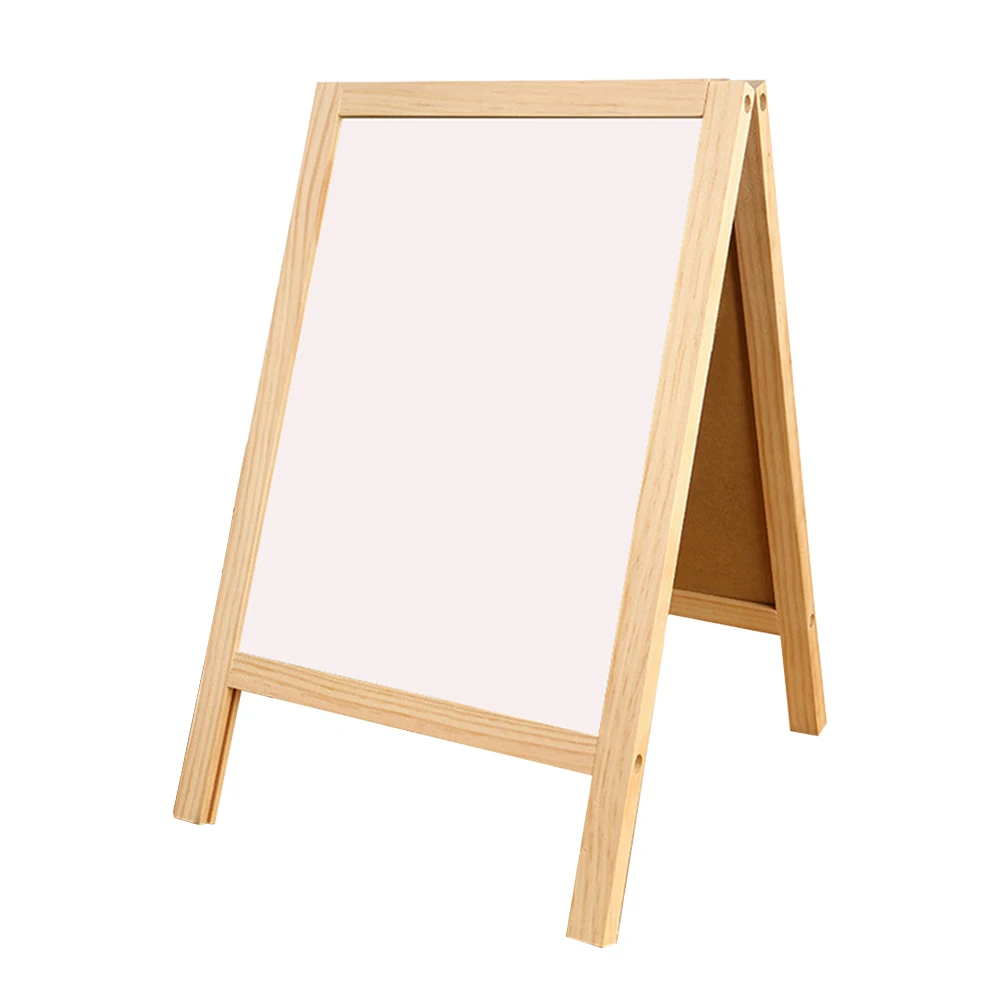 

Black White Board Stand Easel Chalkboards Lightweight Natural Wood Kitchen Sign Menu Mini Message Boards Blackboard Decor Signs