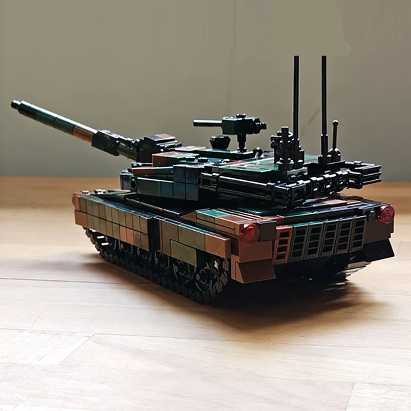 qwert K2 Modern Military Tanks Model MOC Building Bricks War Equipment Modular Technology Gifts Holiday Assemble Children Toys
