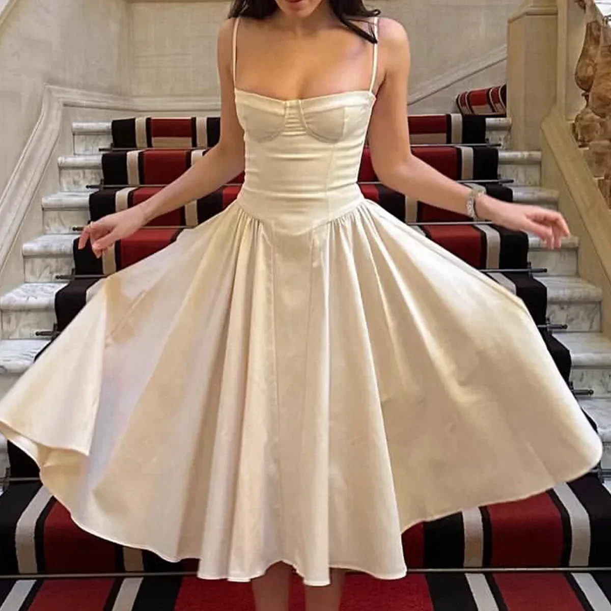 Robe longue sans bretelles pour femmes, Sexy, cintrée à la taille, amincissante, dos nu, sans manches, Slim, Robes de soirée, été