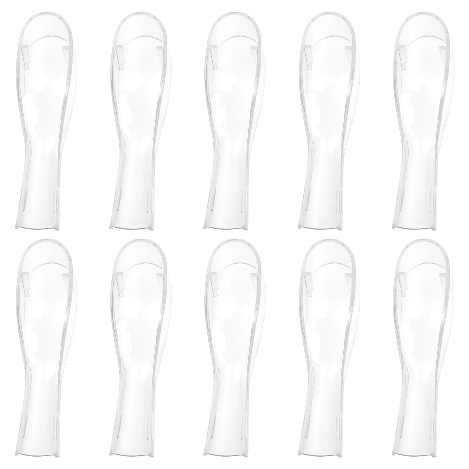 

10Pcs Toothbrush Head Protective Caps Plastic Durable Portable Travel Use Covers for Electric Toothbrush Cover