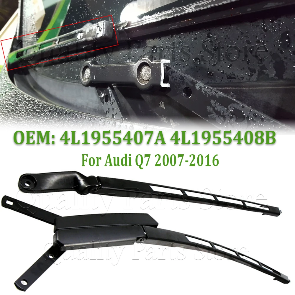 

New For Left Hand Drive Car Front Windshield Wiper Blade Arm Left / Right 4L1955407A 4L1955408B For Audi Q7 2007-2016