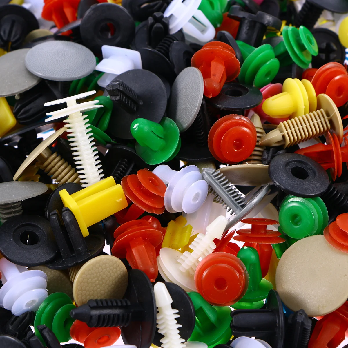 

500Pcs Plastic Fastener Clips Universal Auto Rivet Retainers for Car Door Trim Panel Bumper Fixing Engine Mounting
