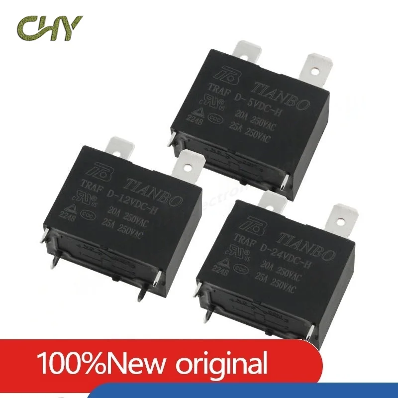 5 pcs/lot Novo relé TRAFD-12VDC-H 12V DIP-4 Ar Condicionado Relé 4 pinos Corrente 25A 250VAC Substituível HF102F-12V G4A-1A-E-12V