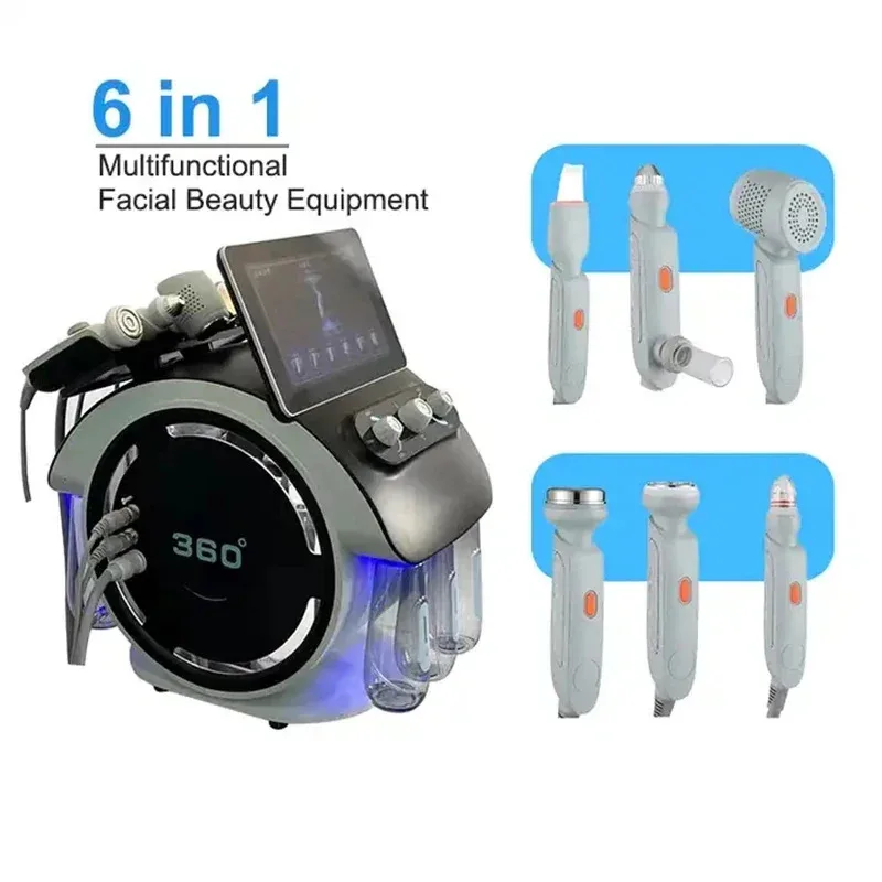 Professional Micro Dermabrasion Oxygen Spray Jet Facial Rejuvenation Ultrasound Skin Scrubber Removal Blackhead Equipment