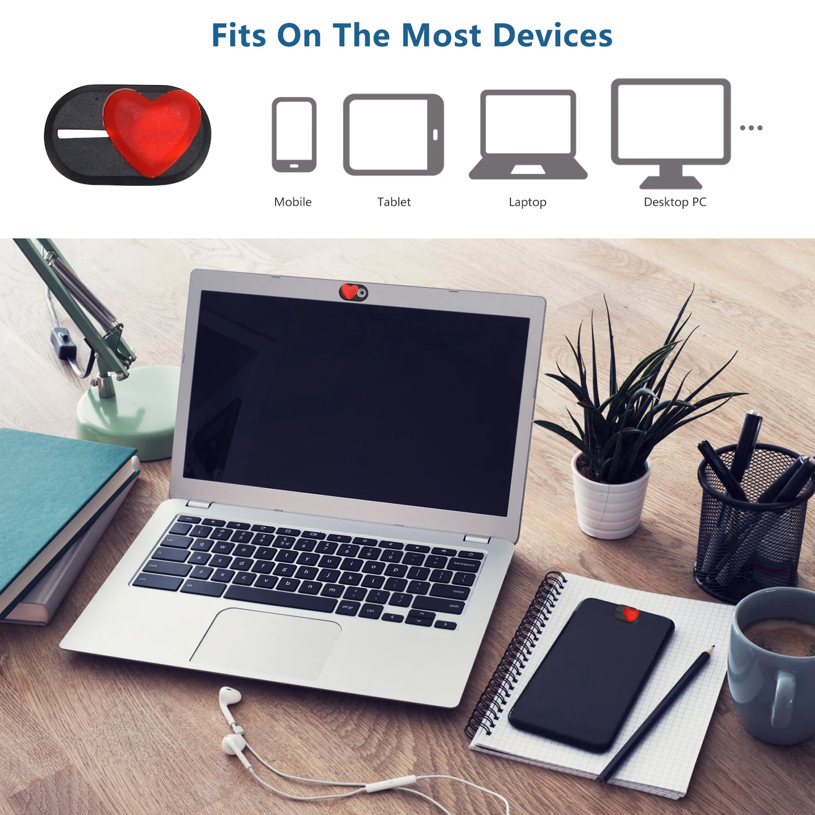 

4 PCS Laptop Camera Cover for Computer Slide Webcam Privacy Black Tablet Accessories