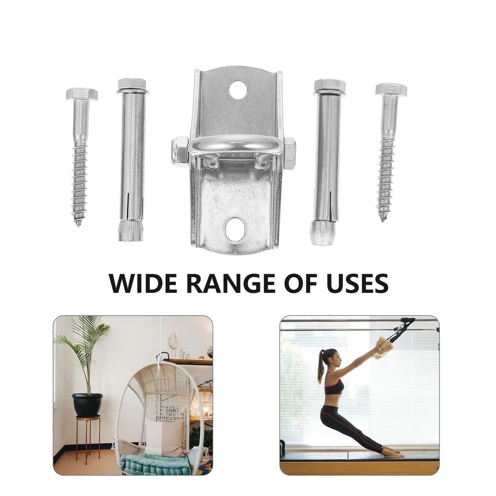 

1 set 1 Set Wear-Resistant Metal Ceiling Hook For Hammock Swing Fan Planter Hanging Heavy Duty Household Hanger Sturdy Rustproof