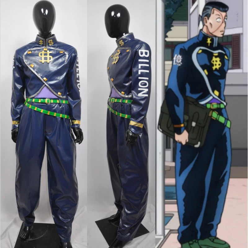 Part 4 Diamond is Unbreakable Nijimura Okuyasu Nijimura Outfit Uniform Anime Cosplay Costume Halloween Theme Party