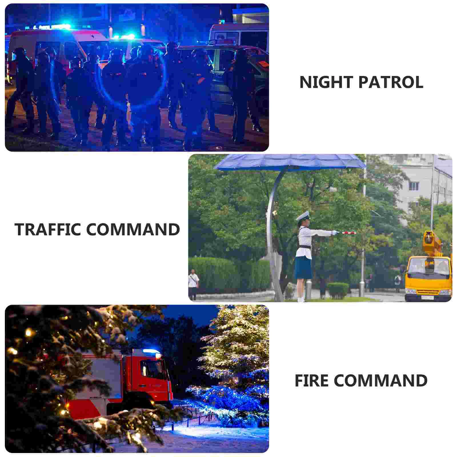 1PC 30CM Portable LED Lamp Fire Control Traffic Whistle Broken Window Emergency Roadside Beacon Magnet Hook Fire Bat