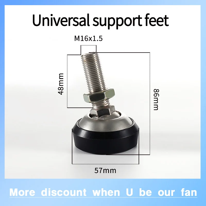 Leg Accessories, Spoke Type S-shaped Cantilever Beam, Tension and Compression Pressure Head, Universal Swivel, Non Tilting Arm