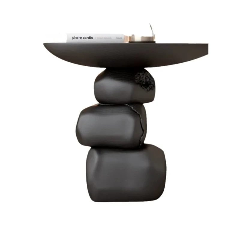 

Stone to run high-end wabi-sabi wind side table, medieval creative living room side guest bedroom home corner table