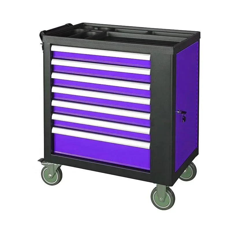 High Quality Multi-function Metal Drawer Tool Trolley Box With Tool Sets For Car Repair