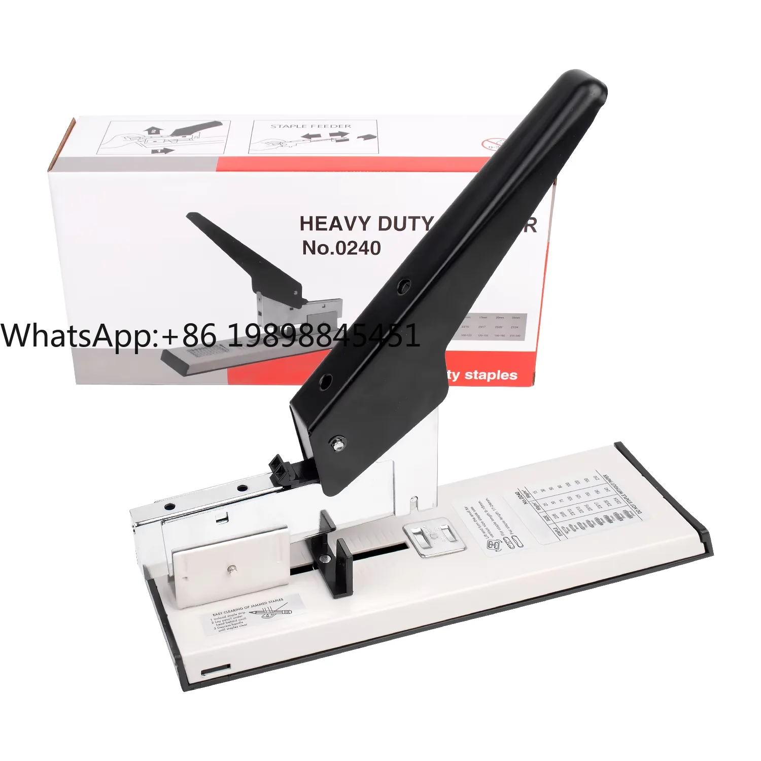 

Heavy-Duty 0240 Stapler Capable of Binding 200 Sheets of Paper at Once