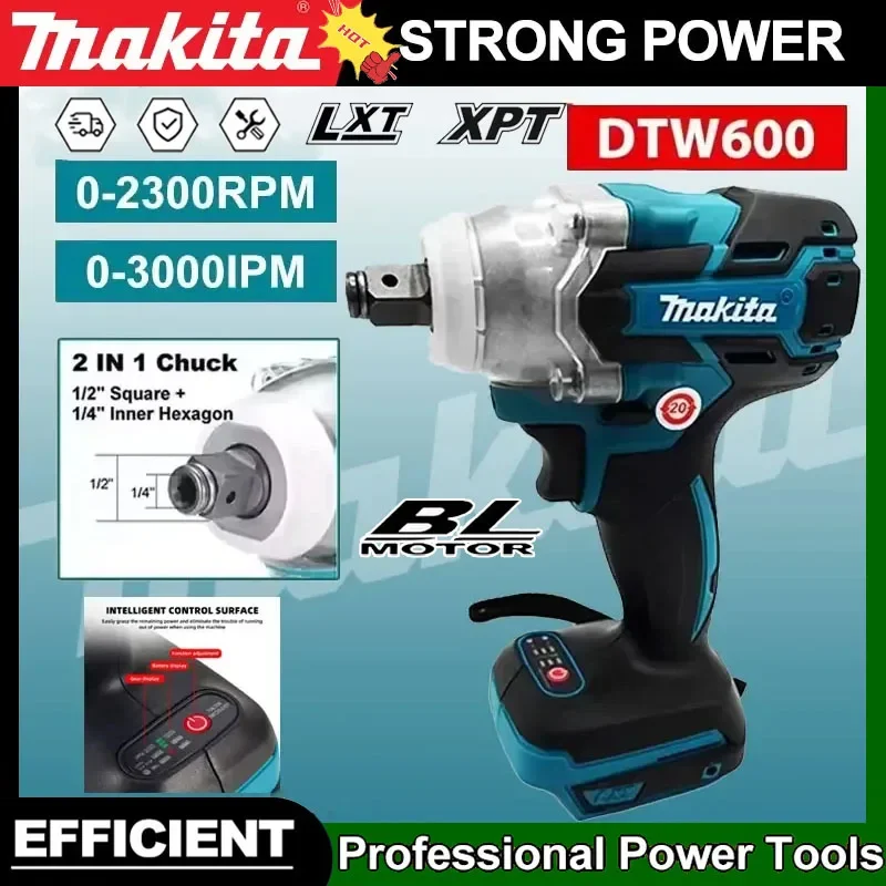 

Электрическая отвертка Makita DTW600, аккумуляторная дрель, отвертка, бесщеточный драйвер, совместимый с аккумулятором Makita 18 В