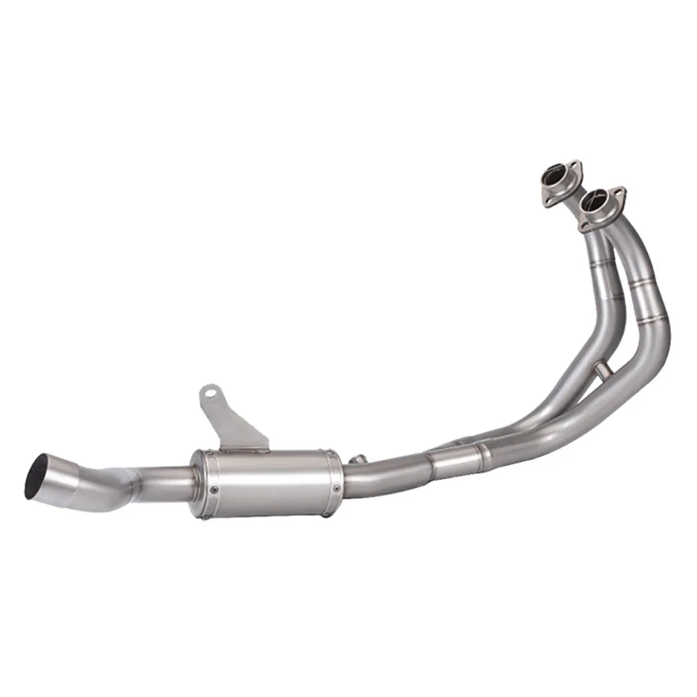Auspuffanlagen passend für YZF R7 2021-2023 Yamaha 51mm Komplettes System Auspuffkrümmer Schalldämpfer Endrohre Auspuffrohre – Detail 4