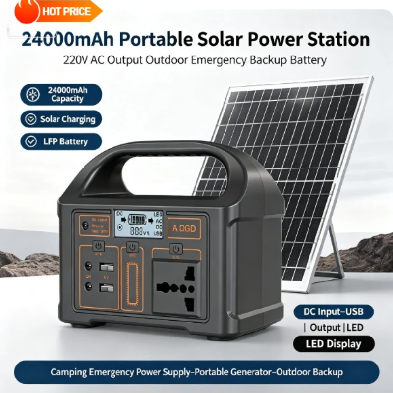 150W Super Fast Charge Portable Charging Station 76.8WH Large Capacity Lithium Iron Phosphate Battery for Emergency Power Supply