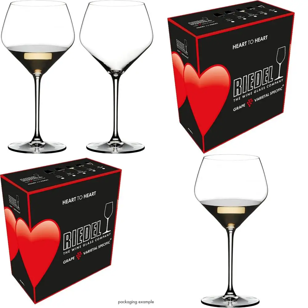 

Набор из 2 бокалов для вина Chardonnay, дизайн в форме сердца для повышения дегустации, идеально подходит для белых вина