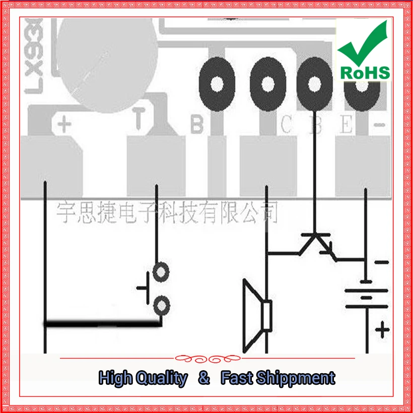 Mono Doorbell IC Trigger Music Toy Voice IC Doorbell Buzz 3 Sound Chip (D3A5)