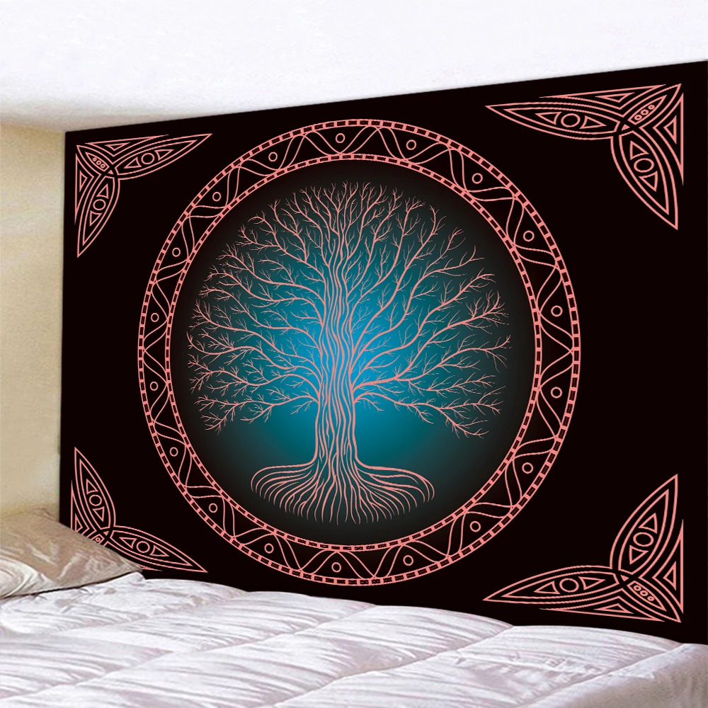 The Tree of Life Large size Home Decoration Art Tapestry Fantastic Scene Bohemia tarot Wall Hanging 