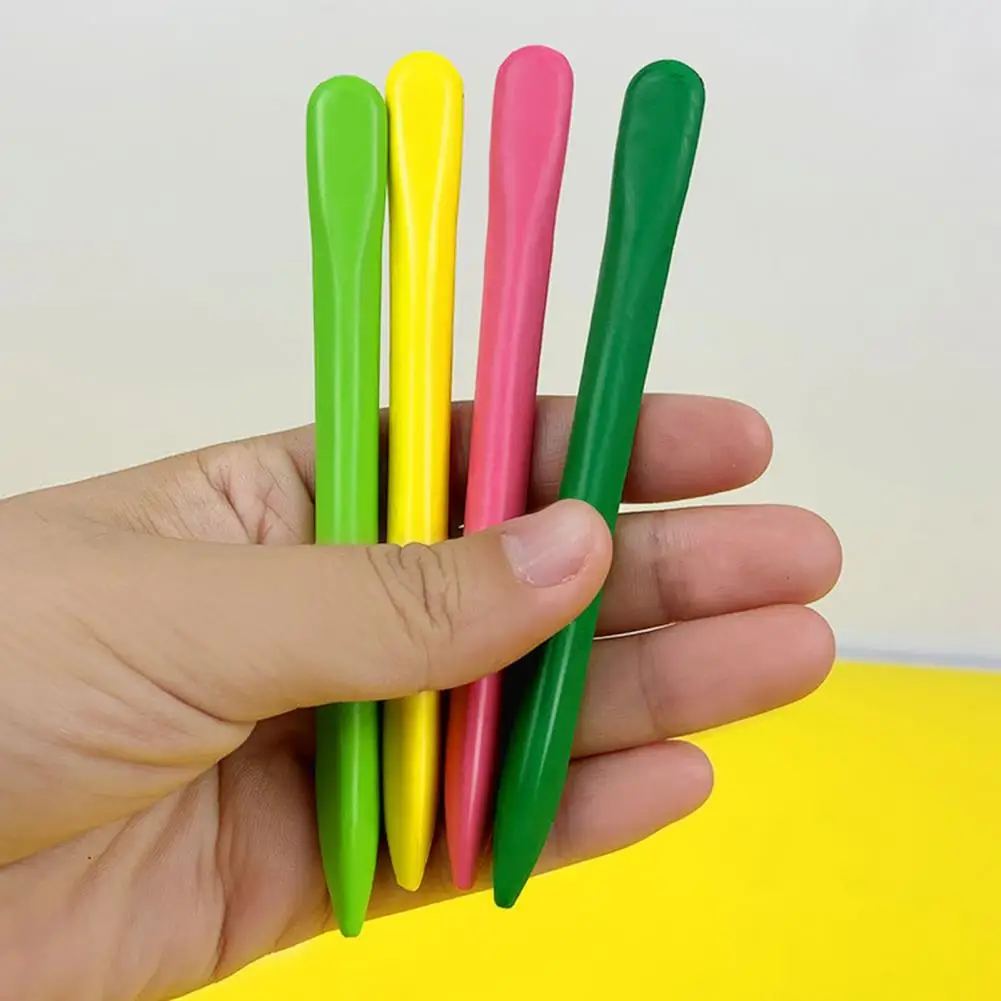 Mini impermeável Ultra-light Crayon Sticks para pré-escolares, Triangle Crayons, Material Escolar, Seguro, Sem Odor, Cor Rica