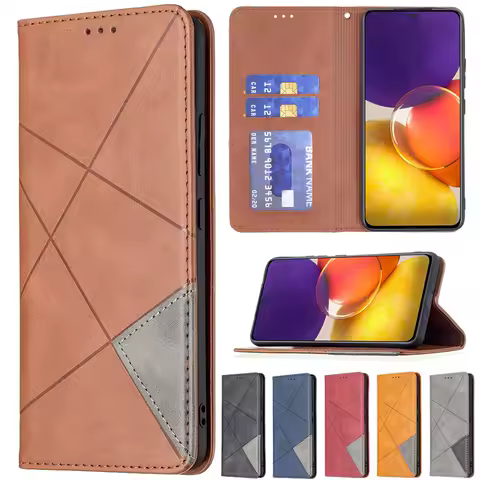 Wallet Magnetic Flip Leather Case For Samsung Galaxy A03 A12 A13 A23 A51 A52 A53 A71 A72 A73 S22 S21 S20 Plus Ultra FE S10 Plus