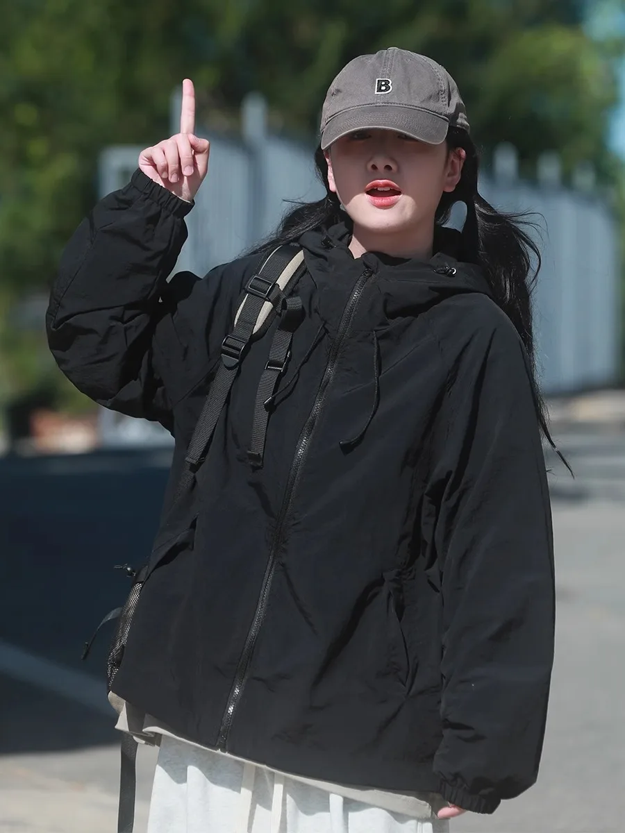 

Оригинальный дизайн, женское повседневное туристическое пальто на открытом воздухе, водонепроницаемое уличное пальто из нейлонового волокна для пар и студентов