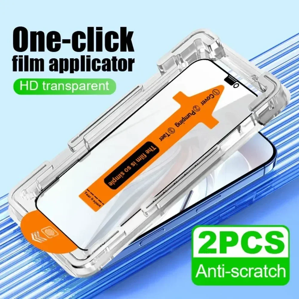 5PCS Premium Tempered Glass for Google Pixel 9 Pro XL 9A Dust Free Install Screen Protector Film Add Install Dust Removal Kit