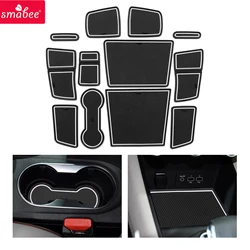 Smabee for Renault Captur 2 (Electronic Parking Brake Only) 2019-2023 Anti-Slip Gate Slot Cup MatDoor Groove Pad Accessories