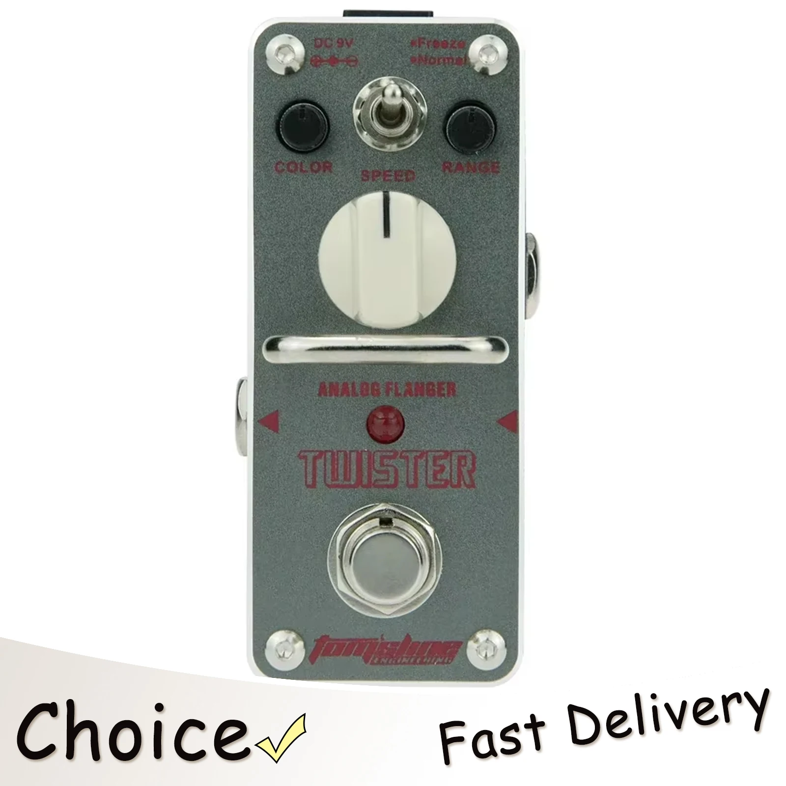 

Электрогитарная педаль эффектов AROMA Twister: аналоговый фленджер, True Bypass. Аксессуары и запчасти для электрогитар.