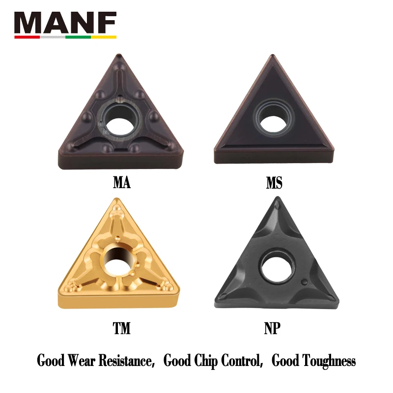 MANF Turning Tool Insert Carbide TNMG16 TNMG160404 TNMG160408 TNMG332 For Steel Tungsten Carbide Plate Indexable Tool