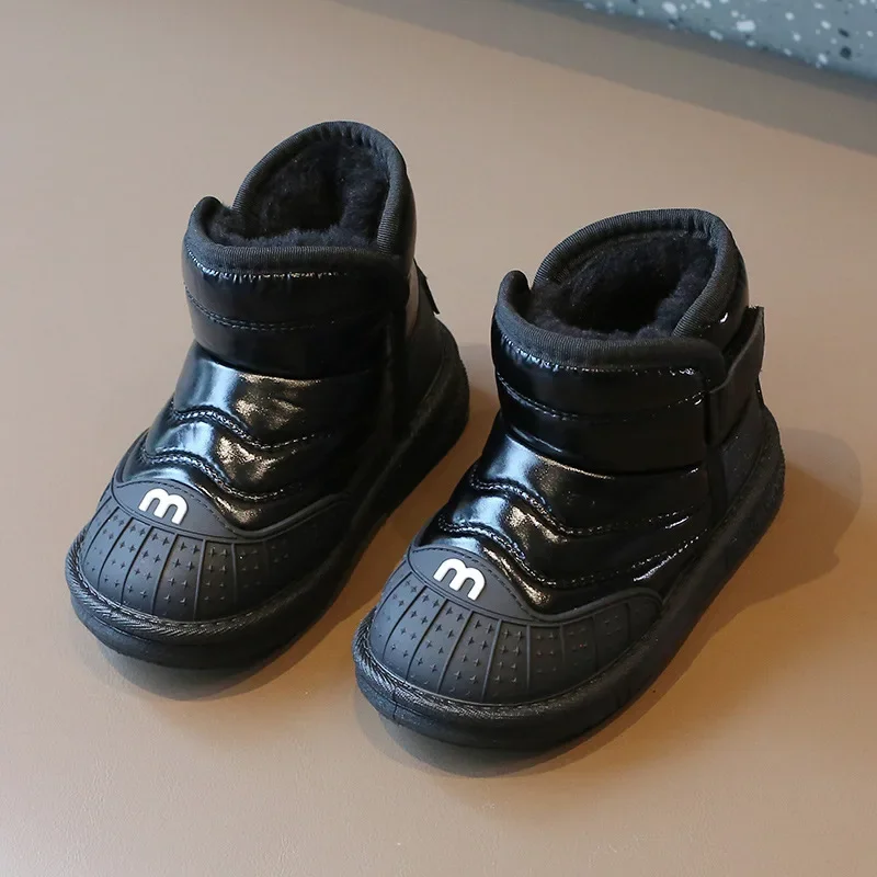 Kids Snow Bootie Winter Warmth Boys Girls Ankle Boots Fashion Children Sports Short Boot Round Toe Non Slip Toddler Casual Shoes
