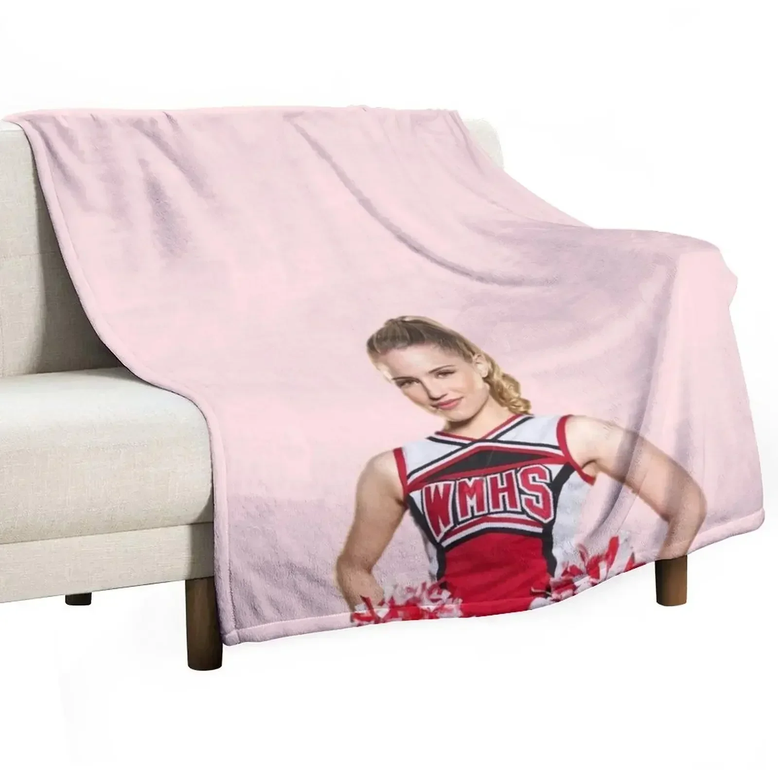 Glee Quinn Fabray (Cheerleader) Half Body Throw Blanket Furry Designers Soft Plush Plaid Sofa Throw Hair Blankets