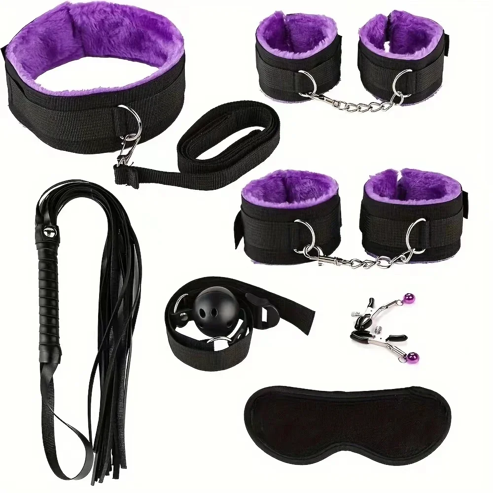 7 Piece Adult Novelty Item Set with Storage Bag Couples Accessory Kit - view 4