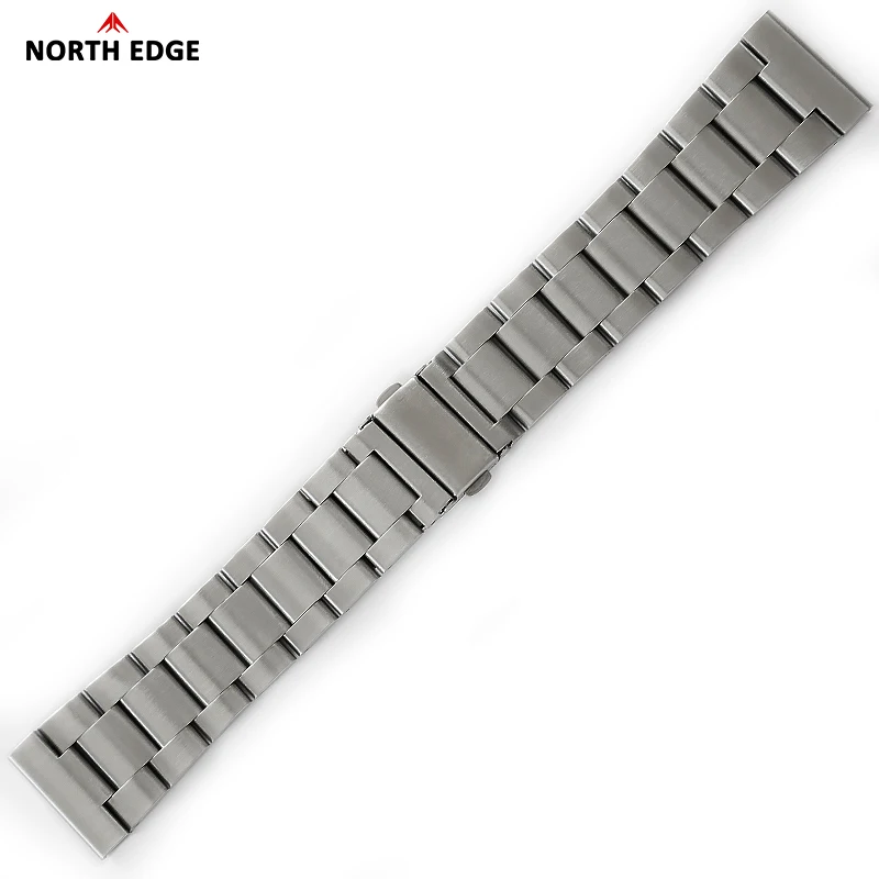 NORTH EDGE 24 mm Gummi-Uhrenarmband aus Titanlegierung, kompatibel mit TRITON-TI, langlebigem Armbanduhrenarmband – Detail 1