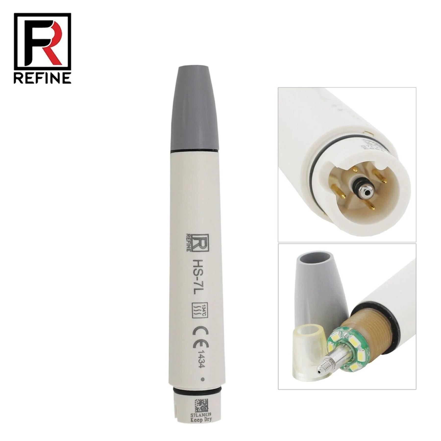 Refine Dental Handpiece Ultrasonic Scaler Compatible NSK Satelec HS-7L LED Autoclavable